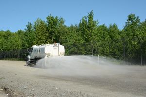 Water Truck Spraying